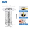 Unique Bargains Stainless Steel Bathroom Kitchen Hair Floor Drain Strainer - 2 of 3