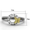 Slickblue Stainless Steel Ring for Women, Two-Tone Gold Finish, Clear CZ Accent, Classic Band Look, Size 5-10 - 2 of 4