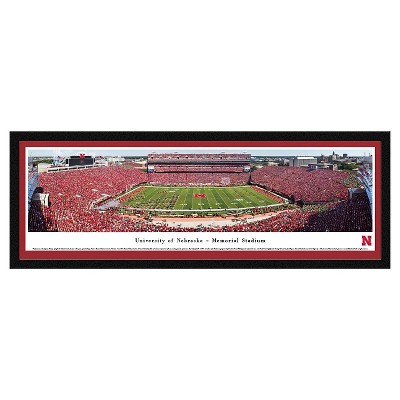 Framed Wall Poster Print NCAA .88 X 42 X 15.5 Nebraska Cornhuskers