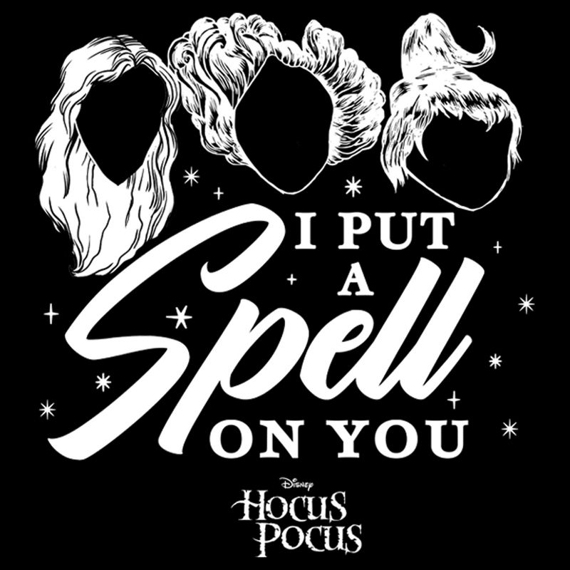 Men's Hocus Pocus I Put a Spell on You Silhouette  T-Shirt - Black - 2X Big Tall, 2 of 3
