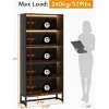 Gulches 0.8" Large 5-Tier Bookcase, Heavy-Duty Storage Shelves Organizer for Living Room - 2 of 4