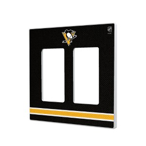 NHL Eastern Conference Teams Stripe Hidden-Screw Light Switch Plate for Double Rocker - 1 of 4