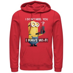 Men's Despicable Me Minion Wi-Fi Pull Over Hoodie - 1 of 3