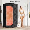 Real Relax Sauna Box Portable Steam Sauna for Home,3L 1500W Steamer,Large Folding Chair,Remote Control,Personal Steam Room for Spa,Gym - 3 of 4