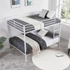 Kumasinova Bunk Bed,Low Profile Bunk Bed Frame with Ladder,High Guardrail,Twin Size Bed Frame for Kids Teens,Metal Slats Support - 2 of 4