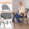 homfan Metal Folding Chair with Non-Slip Foot Pads, Chair with Cotton - 4 of 4