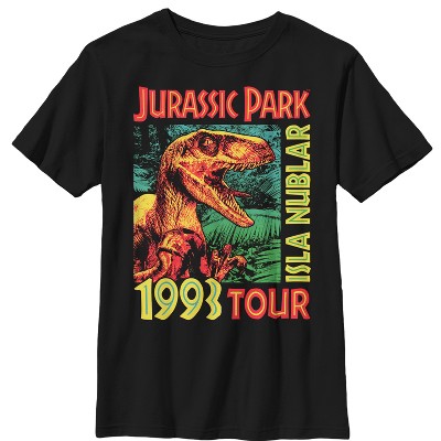 Boy's Jurassic Park Isla Nublar 1993 Tour, Featuring Velociraptor T ...