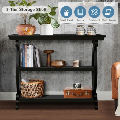 VYNXARIA Console Table with 3-Tier Open Storage Spaces For Living Room,Kitchen,Entyway