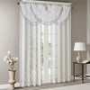 Diamond Sheer Embroidered Waterfall Valance White/Grey 38x46in - 3 of 4