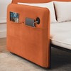 53" Modern Convertible Sofa Bed, Velvet Fabric Pull Out Sleeper Loveseat With USB Port And 2 Removable Armrests - 4 of 4