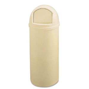 Rubbermaid Commercial Marshal Classic Container, 25 gal, Plastic, Beige - 1 of 1