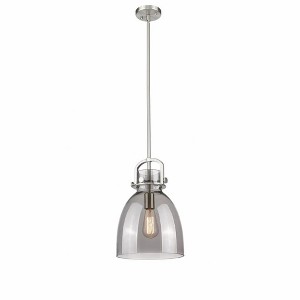 Newton Bell - 1 Light Stem Hung Pendant In Industrial Style-16.75 Inches Tall and 10 Inches Wide - 1 of 1