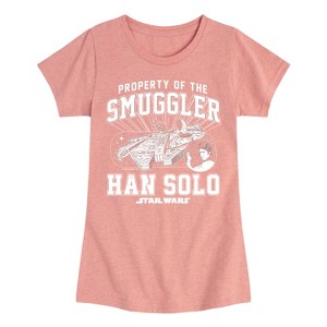 Girls' - Star Wars - Property Of The Smuggler Fitted Short Sleeve Graphic T-Shirt - 1 of 3