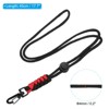 Unique Bargains Polyester Wear-resistant Lightweight ID Card Neck Lanyards with Hooks - 2 of 4