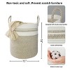 Aoibox Large Cotton Rope Laundry Hamper Woven Storage Basket Brown and White for Clothes Blankets Toys Towels Pillow Nursery - 2 of 4