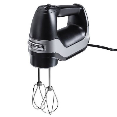 Hamilton Beach Professional 5-Speed Hand Mixer - Black: Handheld Kitchen Mixer, Dishwasher-Safe, 120W, Metal, 1-Year Warranty