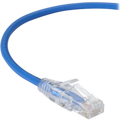 Black Box Slim-Net Cat.6a Patch UTP Network Cable - 10 ft Category 6a Network Cable for Patch Panel, Network Device