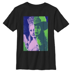 Boys Wicked: For Good Glinda and Elphaba Tonal Poster T Shirt - 1 of 4