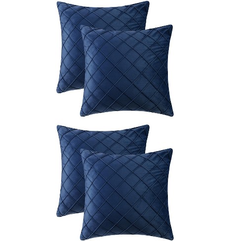 Navy blue bed cushions best sale