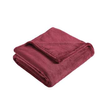 50"x60" Solid Reversible Throw Blanket Red - Eddie Bauer