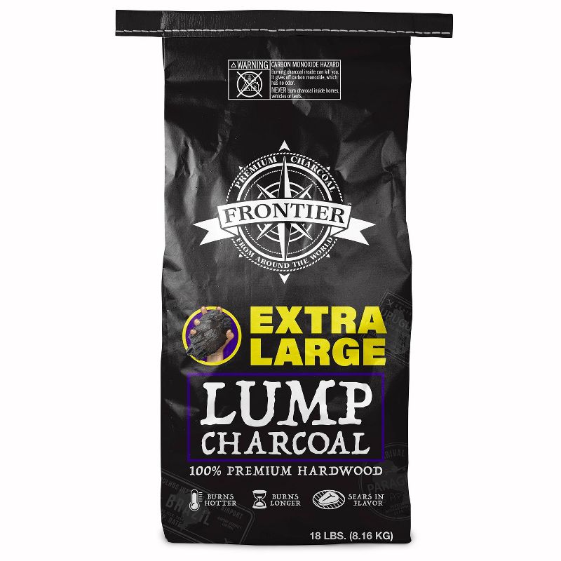 Frontier 18lbs Extra-Large Lump Charcoal, 1 of 12