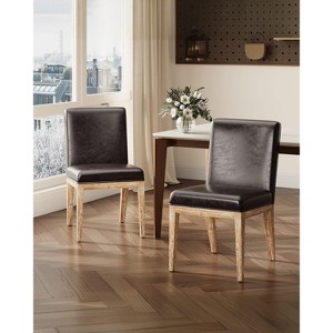 Ora Maison Medieval Style Dining Chairs Set, Upholstered Seat with Padded Cushion, Wooden Frame & Legs, Easy Assembly Accent Chairs for Dining Room - 1 of 1