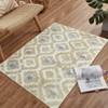 Modern Rug Non Slip Low Pile Rug Soft Stain Resistant Throw Floor Cover Foldable Indoor Carpet for Living Room Bedroom - 4 of 4