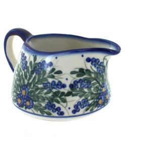 Blue Rose Polish Pottery 50A WR Unikat Gravy Boat - 1 of 1