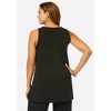 Jessica London Women's Plus Size Stretch Knit Tunic Tank - 3 of 4