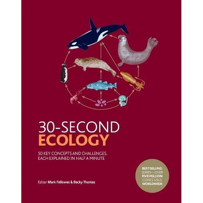 30-Second Ecology - (30 Second) by  Mark Fellowes & Becky Thomas (Hardcover)