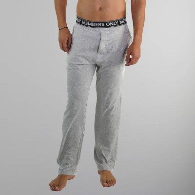 Members Only Men's Flannel Sleep Pant 100% Cotton Woven with Two Side Pockets, Soft & Comfortable Loungewear for Men