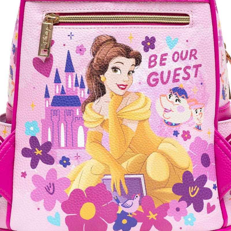 Beauty & The Beast - Belle WondaPop 11" Vegan Leather Fashion Mini Backpack, 3 of 7