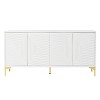 Bella Depot 59.84" Wood Sideboard Cabinet with Carved Door - 4 of 4