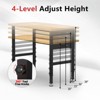 Huxxion 60" Adjustable Work Bench, Heavy Duty Rubber Wood Work Table with Power Outlet and 4 Wheels for Garage, Workshop, Office, Home - 2 of 4