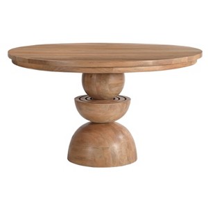 Treasure Trove Accents Lancaster Dining Table 2 Cartons Lancaster Natural: 54" Round Mango Wood, Seats 6 - 1 of 4