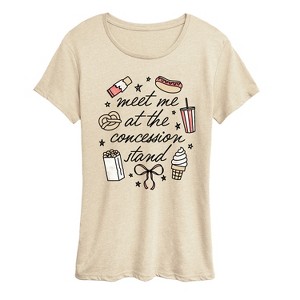 Women's - Instant Message - Meet Me Concession Stand Short Sleeve Graphic T-Shirt - 1 of 4