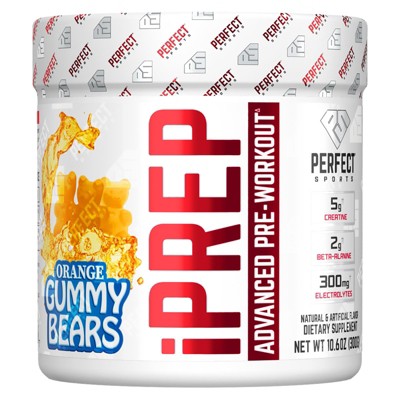 PERFECT Sports iPrep, Advanced Pre-Workout, Orange Gummy Bears, 10.6 oz (300 g)