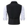 Men's Paisley Suit Vest and Tie Set Classic Floral Necktie Square Gothic Waistcoat for Tuxedo - 3 of 4