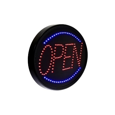 Alpine Industries 23 in. x 14 in. LED Oval Open Sign 2 Pack 497-02-2PK