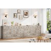 12-Drawer Dresser for Bedroom, 61" Wooden Chest with Built-In Power Outlet, Large Storage Organizer for Clothes, Living Room, Hallway, or Office - 4 of 4
