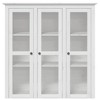 vidaXL Cabinet with Glass Doors BODO White Solid Wood Pine - 3 of 4