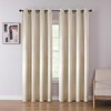 Kate Aurora 1 Piece Vasanthi Light Filtering Geo Grommet Top Embossed Jacquard Window Curtain Panel - 2 of 4