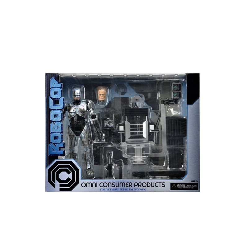 NECA Robocop Ultimate Battle Damaged Robocop with Chair 7&#34; Scale Action Figure, 2 of 6