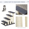 Cat Tree with 4 Steps for High Beds wSisal Scratching Post - 4 of 4