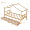 Twin/Full Size Wooden Daybed with Drawers, House Bed Frame - ModernLuxe - 3 of 4