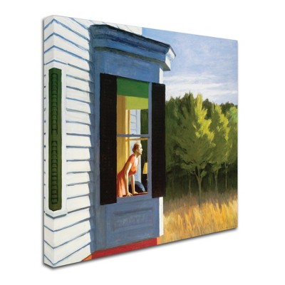 Trademark Fine Art -Edward Hopper 'Cape Cod Morning' Canvas Art