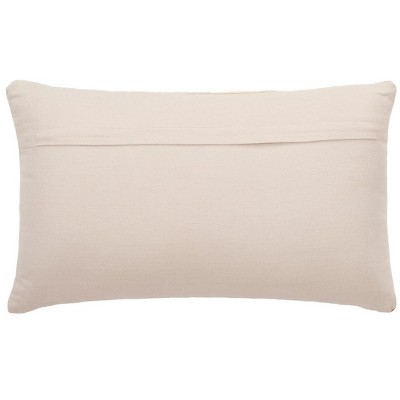 Champagne Embroidered Rectangular Throw Pillow with Zipper