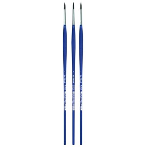 da Vinci FORTE-Acrylics Student Brush, Synthetic, Acrylic & Oil, Round, Series 8630, Size 4, Pack of 3 - 1 of 3