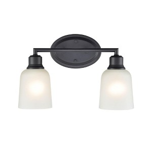 Millennium Lighting Amberle 2 - Light Vanity in  Matte Black - 1 of 1