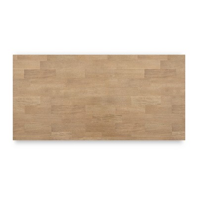 Beige and Blue Extendable Mango Wood Counter Height Dining Table